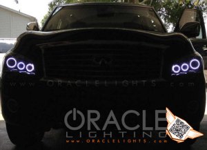 Infiniti QX56 Headlight Halo Kit - ORACLE Lighting - LED - Red - `11-`13